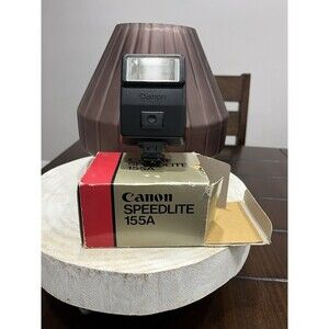 Canon Speedlite 155A Universal Hot Shoe Mount Camera Flash Unit Untested VINTAGE